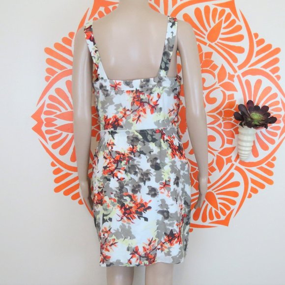 Banana Republic Gray & Orange Sundress 6 - Picture 2 of 2